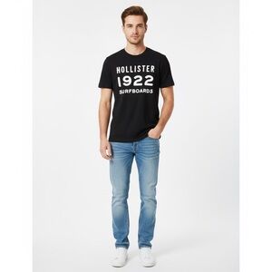 Hollister Navy Black Crewneck Tee